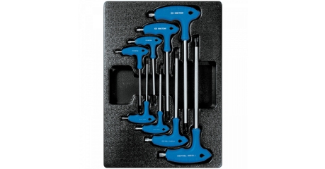 Набор L-образных ключей TORX, ложемент, 8 предметов KING TONY 9-22308PR