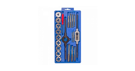 Набор метчиков и плашек HSS M3-M12, кейс, 21 предмет МАСТАК 351-00021C