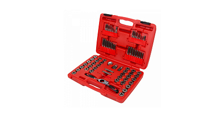 Набор метчиков и плашек SK-5 M3-M12, 1/8"-1/2", кейс, 75 предметов МАСТАК 351-00075C