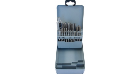Набор метчиков MTS22 T-COMBO трехпроходных ручных универсальных М3-М12, HSS-G