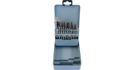 Набор метчиков MTS22 T-COMBO трехпроходных ручных универсальных М3-М12, HSS-G