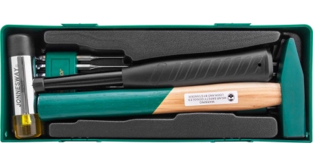 Набор молотков и выколоток в ложементе 13 предметов JONNESWAY M09513SP