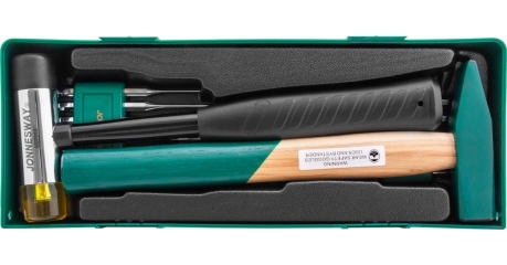 Набор молотков и выколоток в ложементе 13 предметов JONNESWAY M09513SP