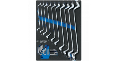 Набор накидных ключей и TORX L-образных, ложемент, 19 предметов KING TONY 9-90119MRV