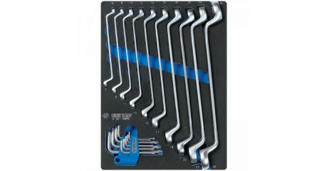 Набор накидных ключей и TORX L-образных, ложемент, 19 предметов KING TONY 9-90119MRV