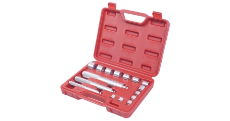 Набор оправок алюминиевых для подшипников, 10-32 мм, кейс, 16 предметов МАСТАК 100-20017C