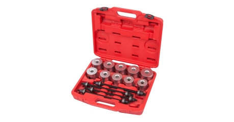 Набор оправок для монтажа и демонтажа сайлентблоков, 34-82 мм, кейс, 24 предмета МАСТАК 110-20024C