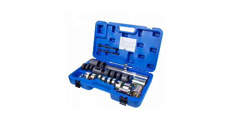 Набор оправок для монтажа и демонтажа сайлентблоков BMW, гидравлический, кейс, 26 предметов МАСТАК 110-23026C