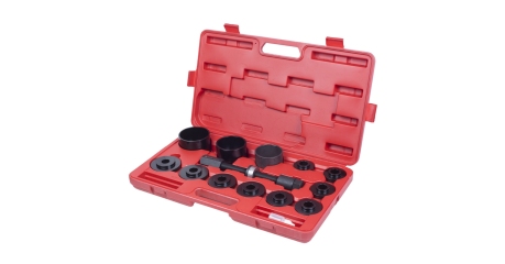 Набор оправок для монтажа и демонтажа ступичных подшипников, кейс, 14 предметов МАСТАК 100-30014C