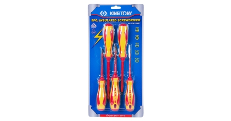 Набор отверток, диэлектрические, 5 предметов  KING TONY 30615MR