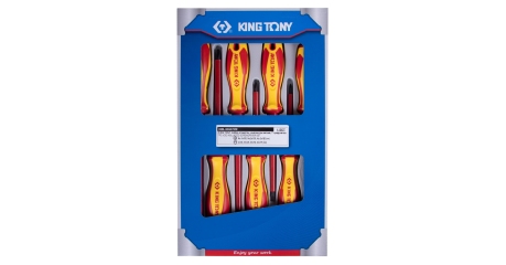 Набор отверток, диэлектрические, 7 предметов KING TONY 30607MR