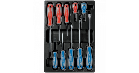 Набор отверток, ложемент, 10 предметов KING TONY 9-31110MR