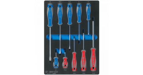 Набор отверток, ложемент, 10 предметов KING TONY 9-31110MRV