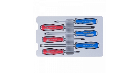 Набор отверток, силовые, 6 предметов KING TONY 30206MR