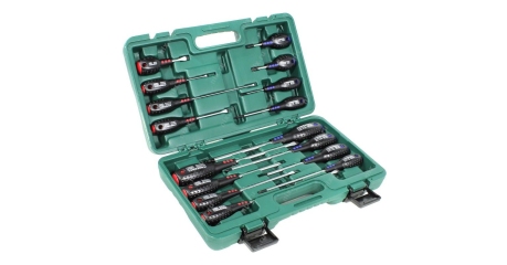 Набор отверток шлиц и крест JONNESWAY Full Star D04PP16S (16 предметов)