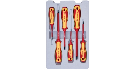 Набор отверток KING TONY 30606MR, диэлектрические, 6 предметов