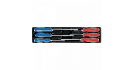 Набор отверток силовых, ложемент, 6 предметов KING TONY 9-30206MR