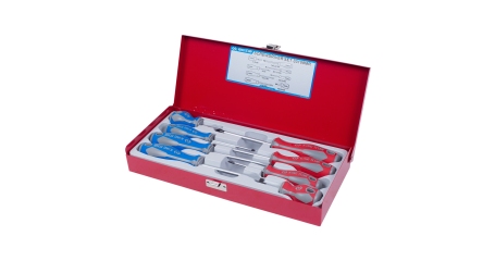 Набор отверток в металлическом кейсе, 8 предметов KING TONY 33108MR