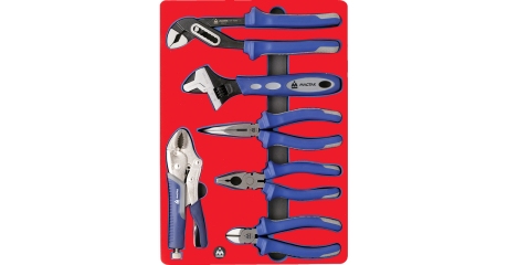 Набор пассатижей и бокорезов, ложемент, 6 предметов МАСТАК 5-3006