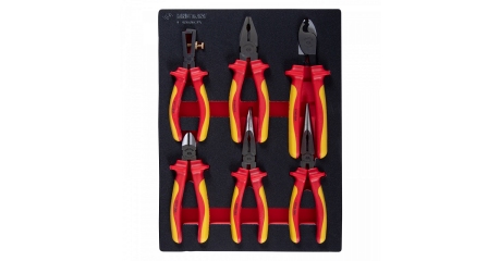 Набор пассатижей и бокорезов диэлектрических KING TONY 9-40606GPV, ложемент, 6 предметов