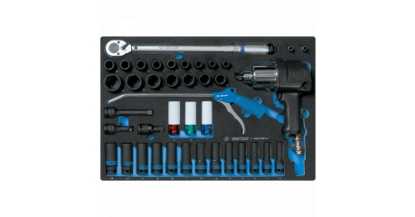 Набор пневмоинструмента 1/2" с принадлежностями, ложемент, 41 предмет KING TONY 9-44803AMPV01