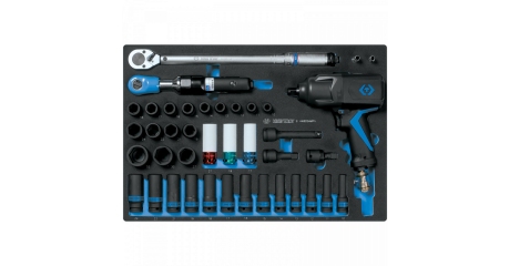 Набор пневмоинструмента 1/2" с принадлежностями, ложемент, 41 предмет KING TONY 9-44805AMPV