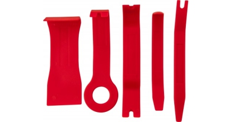 Набор приспособлений для демонтажа декоративных панелей салона автомобиля Thorvik AURTS5, 5 предметов