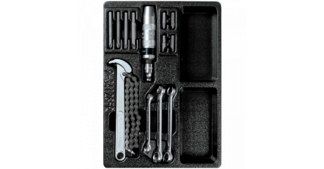 Набор разрезных ключей, ударная отвертка и съемник масляных фильтров, ложемент, 14 предметов KING TONY 9-34128FR