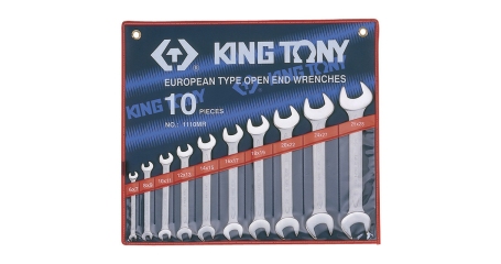 Набор рожковых ключей, 6-28 мм, 10 предметов KING TONY 1110MR