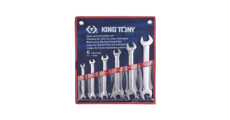 Набор рожковых ключей, 8-23 мм, 6 предметов KING TONY 1106MR
