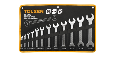 Набор рожковых ключей 6-32 мм 12 предметов TOLSEN TT15892