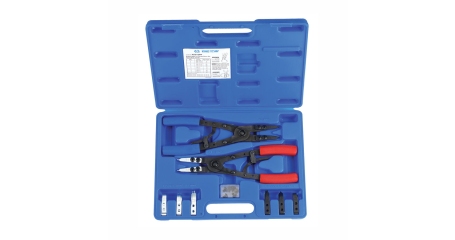 Набор съемников для стопорных колец, сменные насадки, кейс, 15 предметов KING TONY 45115PP