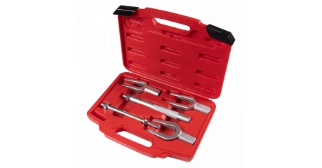 Набор съемников шаровых опор и рулевых наконечников, зев 18, 24, 29 мм, вилки, кейс, 5 предметов МАСТАК 100-55005C