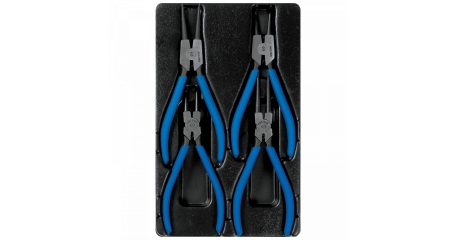 Набор съемников стопорных колец, ложемент, 4 предмета KING TONY 9-42114GP