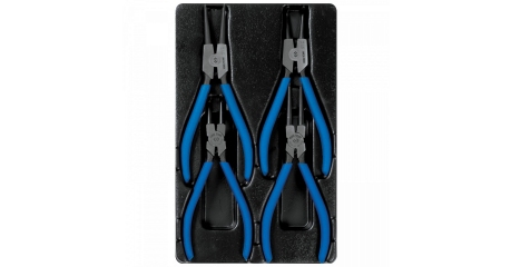 Набор съемников стопорных колец, ложемент, 4 предмета KING TONY 9-42114GP