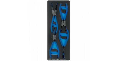 Набор съемников стопорных колец, ложемент, 4 предмета KING TONY 9-44214GPV