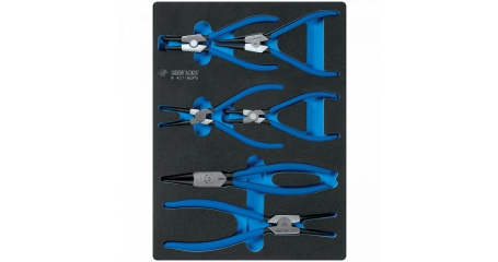 Набор съемников стопорных колец, ложемент, 6 предметов KING TONY 9-42116GPV