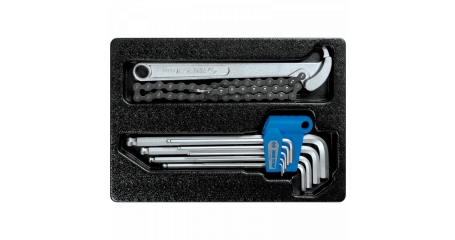 Набор шестигранников Г-образных и съемник масляных фильтров, ложемент, 10 предметов KING TONY 9-20110MR