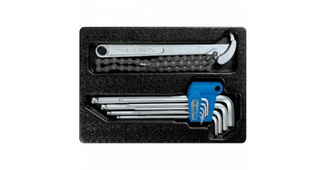 Набор шестигранников Г-образных и съемник масляных фильтров, ложемент, 10 предметов KING TONY 9-20110MR