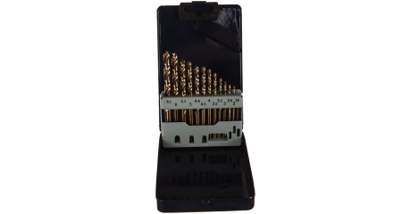 Набор спиральных сверл по металлу TDBS13K5, HSS Co в металлическом кейсе, d1.5-6.5 мм