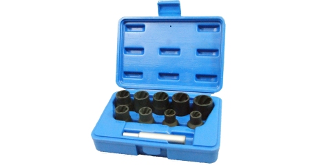 Набор торцевых головок для поврежденных гаек и болтов, 10-19 мм, кейс, 10 предметов МАСТАК 109-30010C