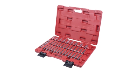 Набор торцевых головок и насадок для обслуживания амортизаторов, кейс, 39 предметов МАСТАК 100-10039C