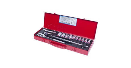 Набор торцевых головок с принадлежностями 1/2", двенадцатигранные, 3/8"-15/16", 14 предметов KING TONY 4012SR