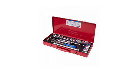 Набор торцевых головок с принадлежностями 1/2", шестигранные, 10-32 мм, 23 предмета KING TONY 4528MR90