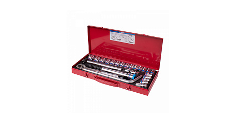 Набор торцевых головок с принадлежностями 1/2", шестигранные, 10-32 мм, 24 предмета KING TONY 4533MR03