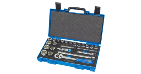 Набор торцевых головок с принадлежностями 1/2", шестигранные, 8-32 мм, 23 предмета KING TONY 4523MRV01