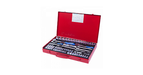 Набор торцевых головок с принадлежностями 1/4"&3/8"&1/2", шестигранные, 4-32 мм, 62 предмета KING TONY 9564MR