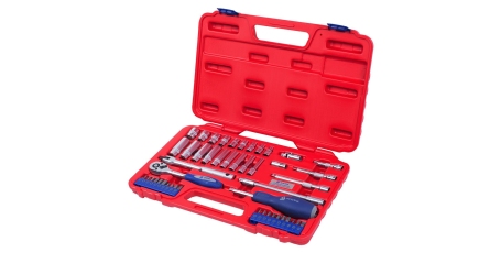 Набор торцевых головок с принадлежностями 1/4