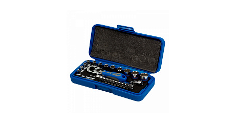 Набор торцевых головок с принадлежностями 1/4", двенадцатигранные, 4-14 мм, 26 предметов KING TONY 2025MRE01