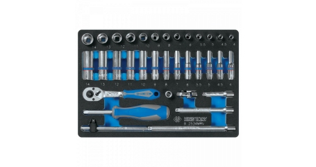 Набор торцевых головок с принадлежностями 1/4